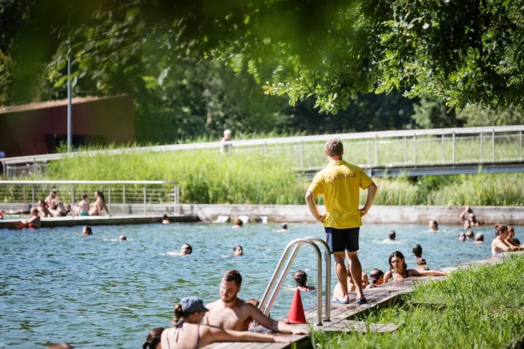 7x waterpret in eigen land ecologische zwemvijver Boekenbergpark Deurne Antwerpen