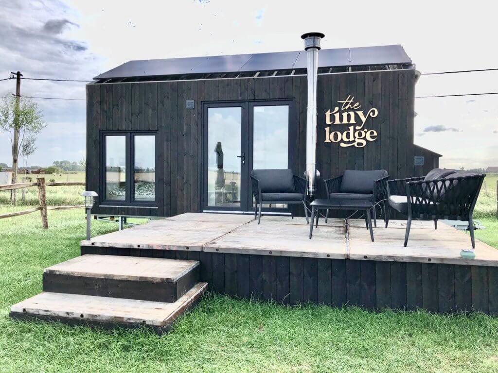 The Tiny Lodge, een tiny house in het Meetjesland