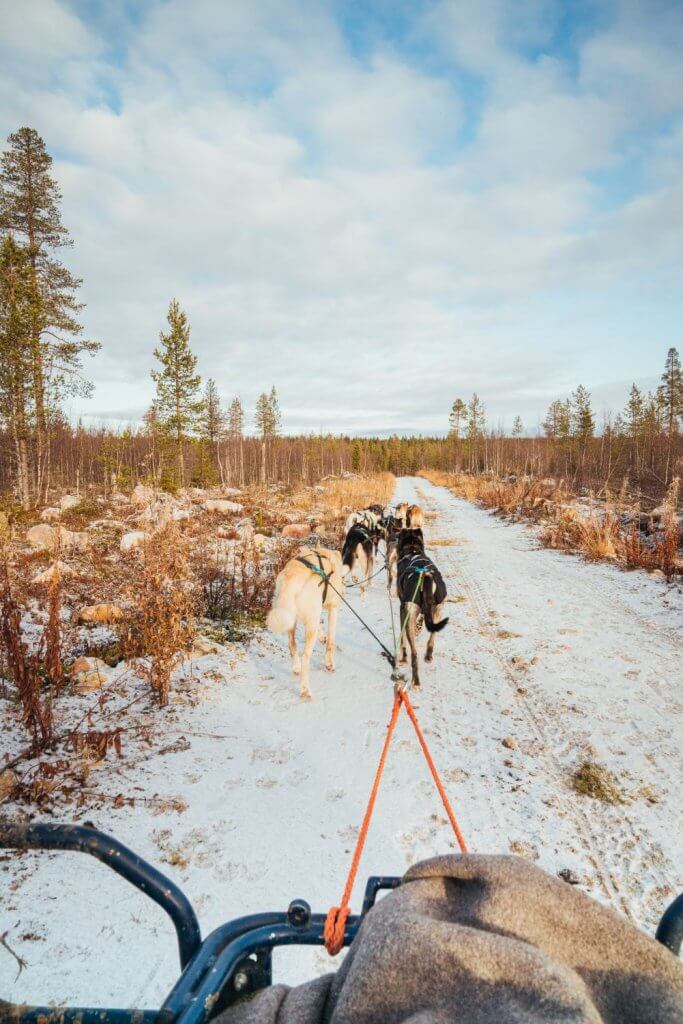 Lapland in de herfst huskytocht