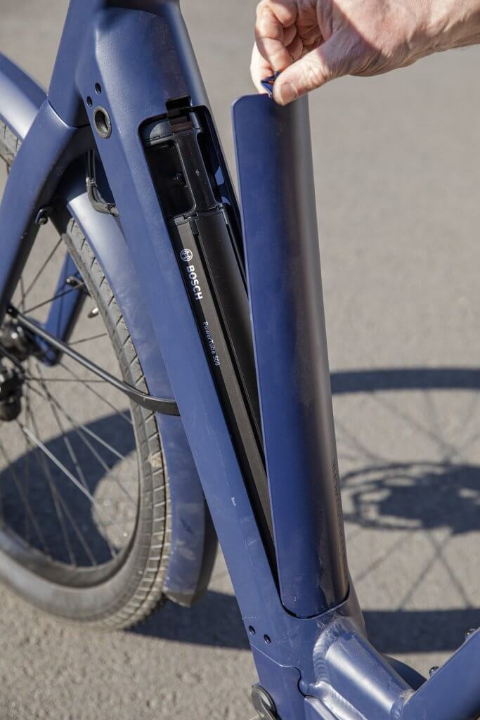 batterij ingewerkt in het frame trends bij elektrische fietsen
