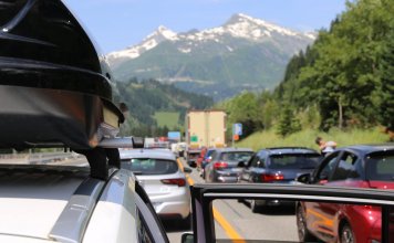 De kans op files aan de Gotthardtunnel is door het noodweer groter geworden. © Shutterstock