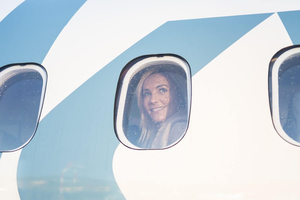 Vakantie reizen vliegtuig